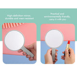 5 Colors Round Handheld Makeup Mirror