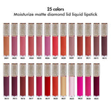 25 Colors Diamond Lid Liquid Lipstick