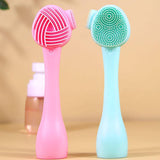 4 Colors Hand-held Silicone Cleansing Brush - MSmakeupoem.com