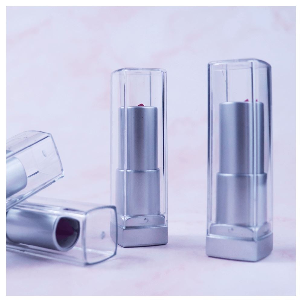 9 Color Transparent Silver Tube Moisturizing Lipstick