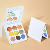New white color nine-hole eyeshadow palette