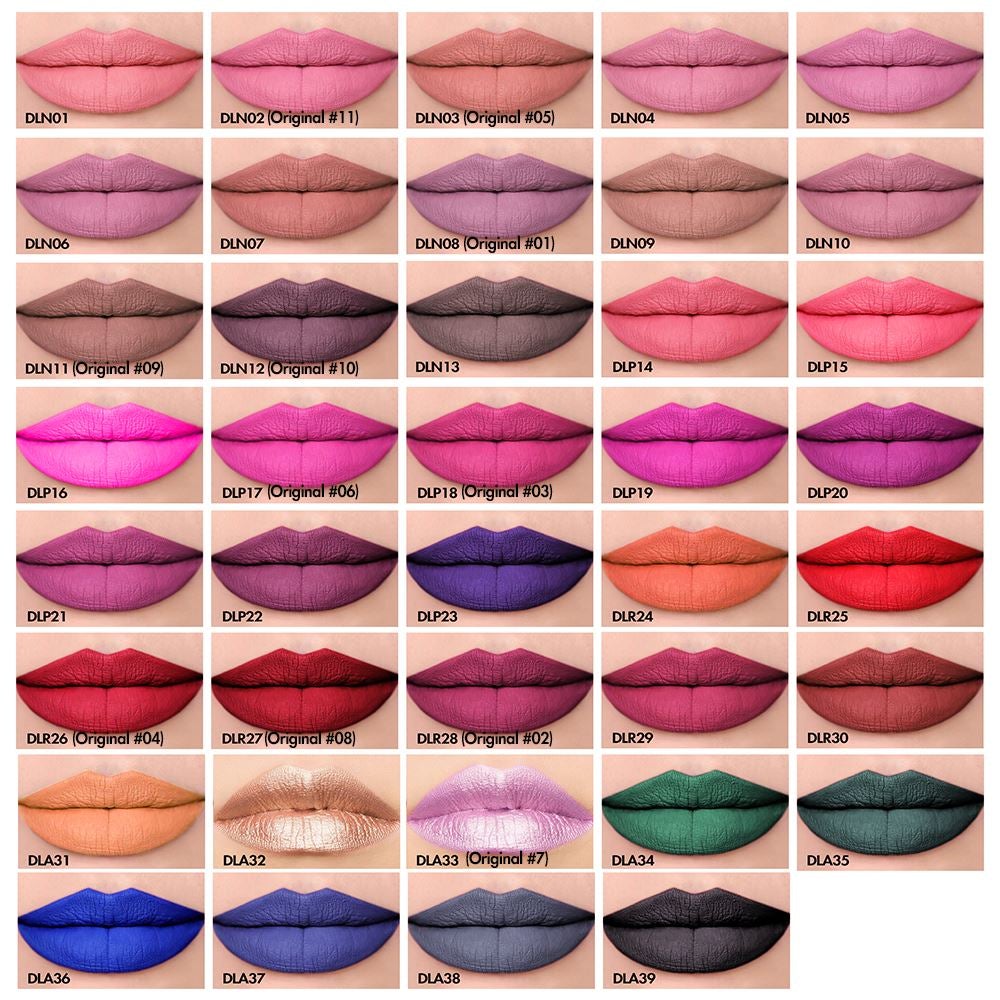 39 colors No-stick matte diamond lid liquid lipstick(#31-#39)